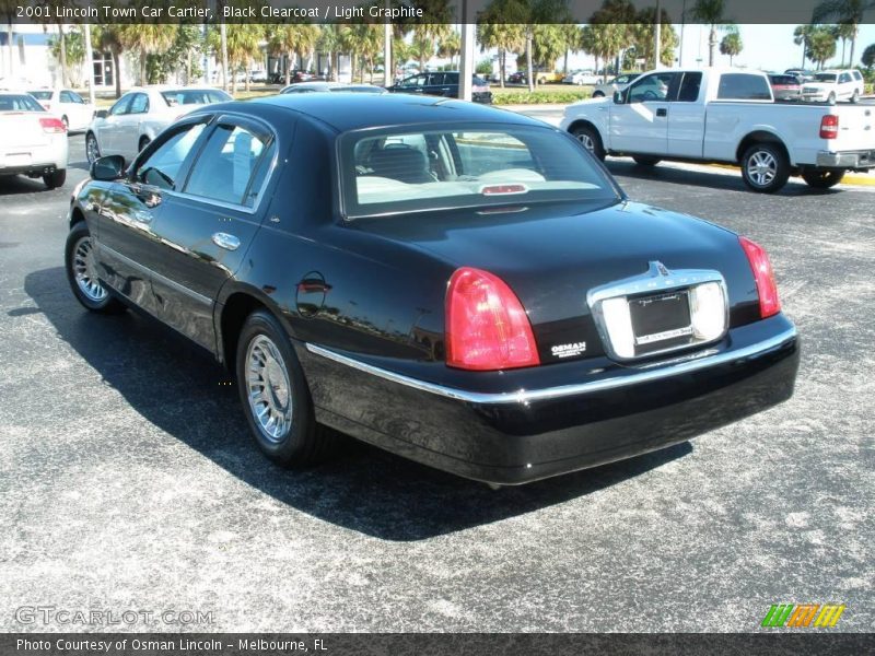 Black Clearcoat / Light Graphite 2001 Lincoln Town Car Cartier