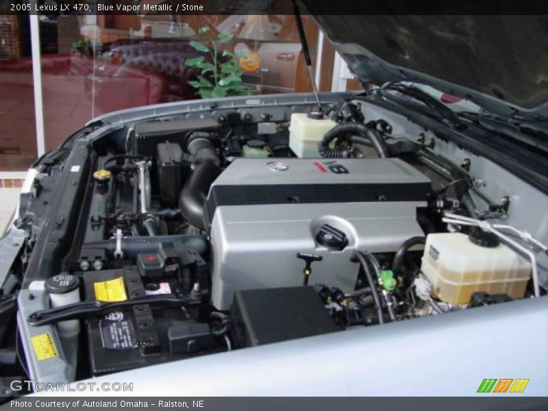Blue Vapor Metallic / Stone 2005 Lexus LX 470