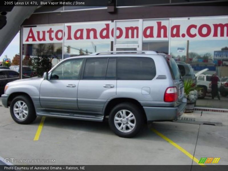 Blue Vapor Metallic / Stone 2005 Lexus LX 470