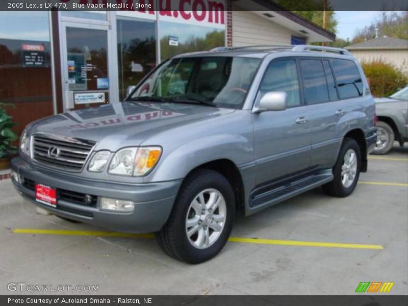Blue Vapor Metallic / Stone 2005 Lexus LX 470