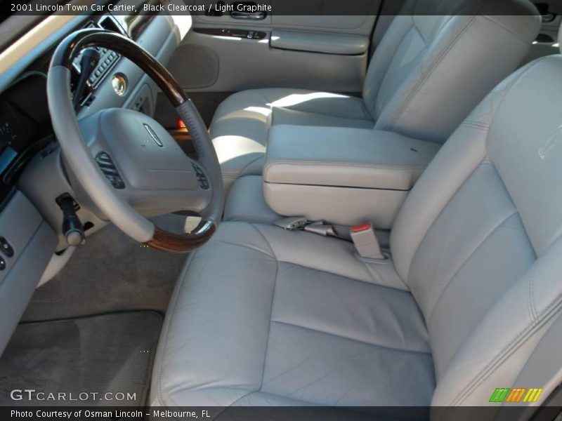 Black Clearcoat / Light Graphite 2001 Lincoln Town Car Cartier
