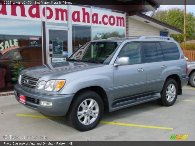 Blue Vapor Metallic / Stone 2005 Lexus LX 470