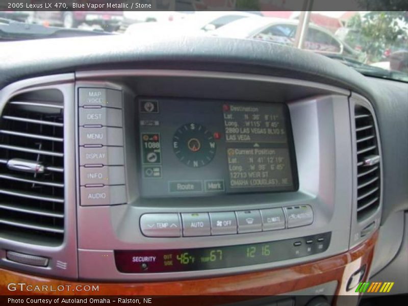 Blue Vapor Metallic / Stone 2005 Lexus LX 470