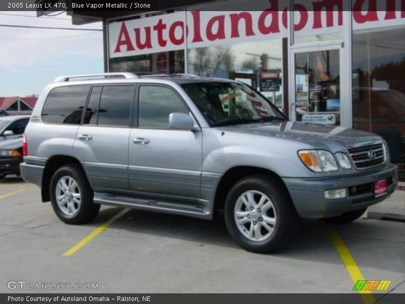 Blue Vapor Metallic / Stone 2005 Lexus LX 470