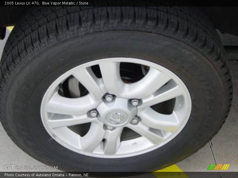 Blue Vapor Metallic / Stone 2005 Lexus LX 470