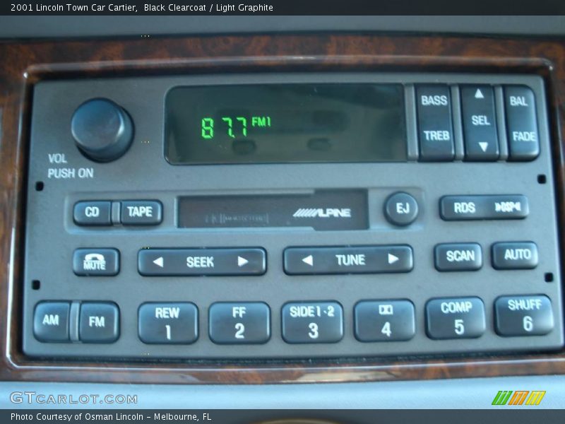 Black Clearcoat / Light Graphite 2001 Lincoln Town Car Cartier
