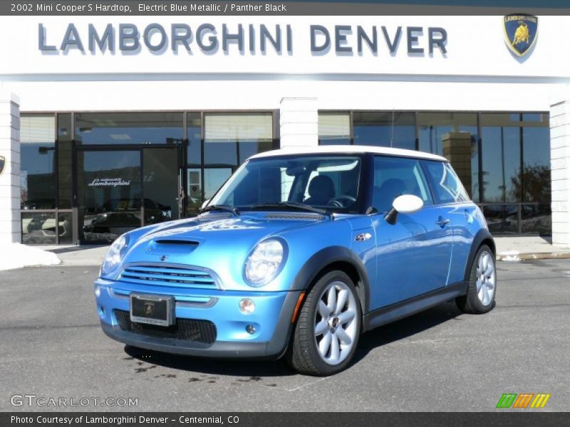 Electric Blue Metallic / Panther Black 2002 Mini Cooper S Hardtop