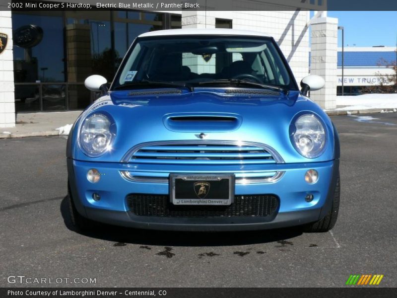 Electric Blue Metallic / Panther Black 2002 Mini Cooper S Hardtop