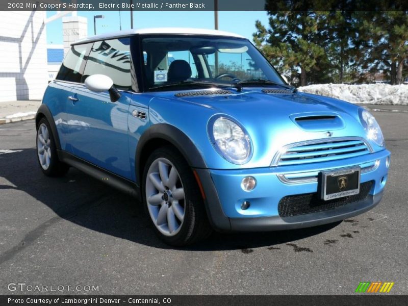 Electric Blue Metallic / Panther Black 2002 Mini Cooper S Hardtop