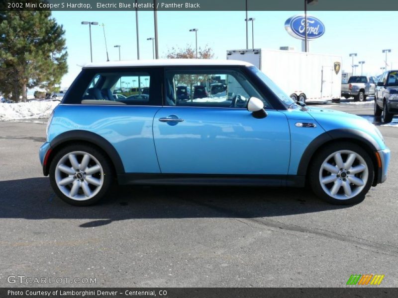 Electric Blue Metallic / Panther Black 2002 Mini Cooper S Hardtop