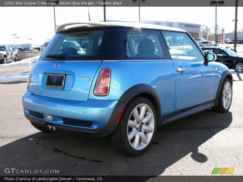 Electric Blue Metallic / Panther Black 2002 Mini Cooper S Hardtop