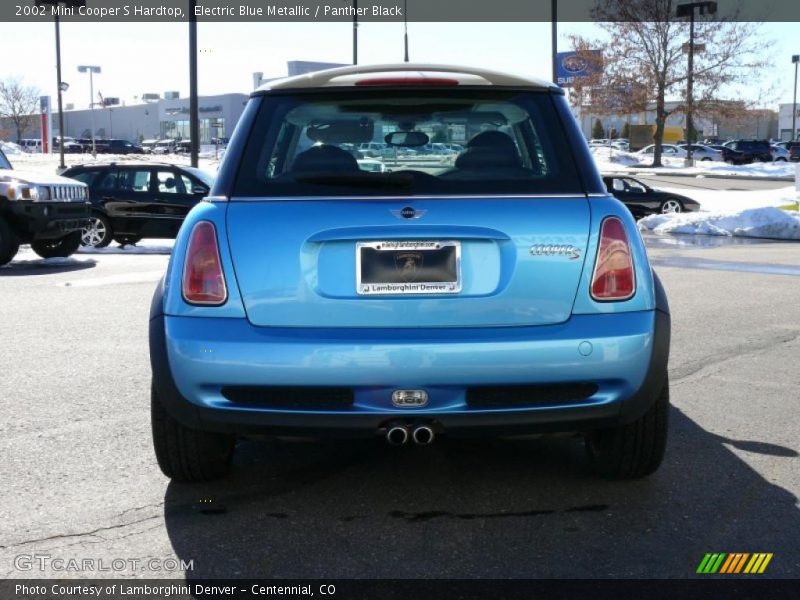 Electric Blue Metallic / Panther Black 2002 Mini Cooper S Hardtop
