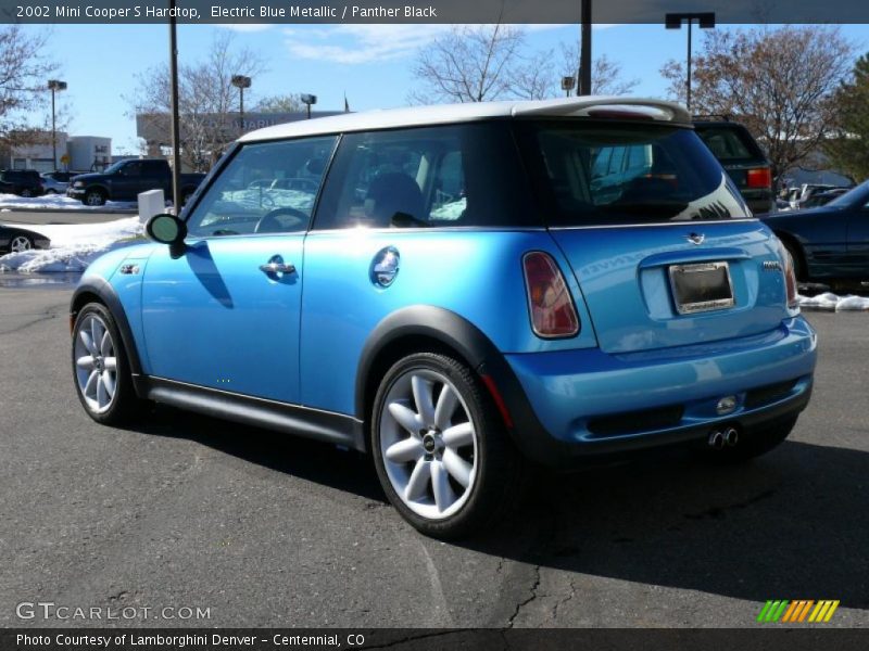 Electric Blue Metallic / Panther Black 2002 Mini Cooper S Hardtop