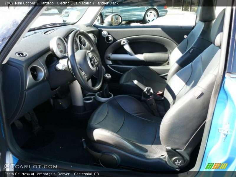 Electric Blue Metallic / Panther Black 2002 Mini Cooper S Hardtop