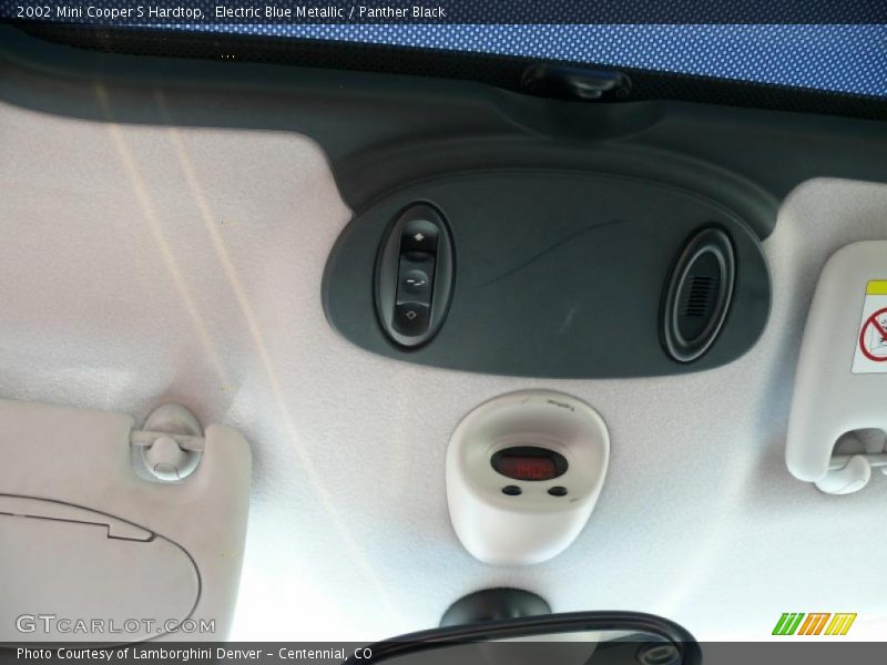 Electric Blue Metallic / Panther Black 2002 Mini Cooper S Hardtop