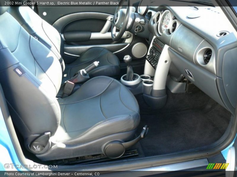 Electric Blue Metallic / Panther Black 2002 Mini Cooper S Hardtop