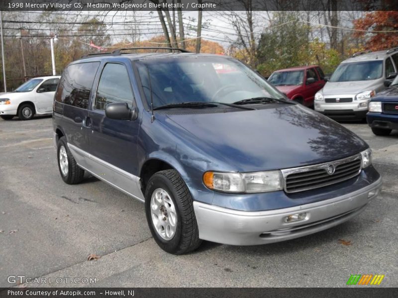 Medium Wedgewood Blue Metallic / Graphite 1998 Mercury Villager GS