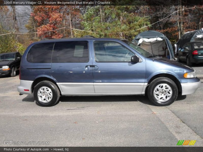 Medium Wedgewood Blue Metallic / Graphite 1998 Mercury Villager GS