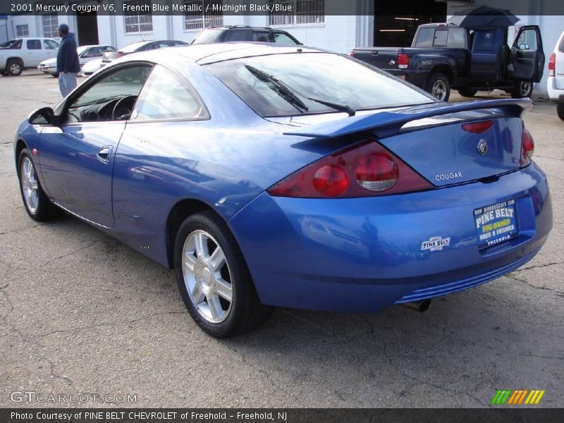 French Blue Metallic / Midnight Black/Blue 2001 Mercury Cougar V6