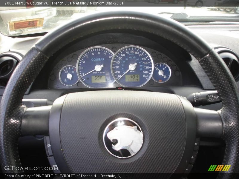 French Blue Metallic / Midnight Black/Blue 2001 Mercury Cougar V6