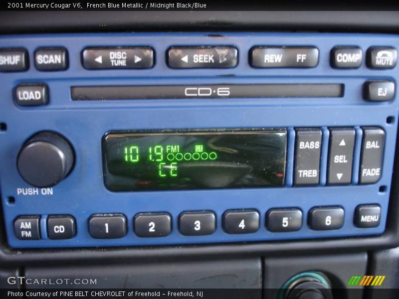 French Blue Metallic / Midnight Black/Blue 2001 Mercury Cougar V6