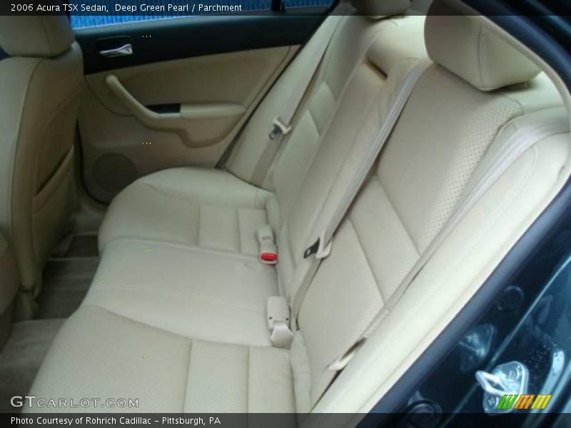 Deep Green Pearl / Parchment 2006 Acura TSX Sedan