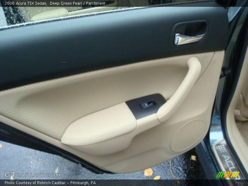 Deep Green Pearl / Parchment 2006 Acura TSX Sedan