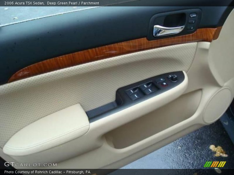 Deep Green Pearl / Parchment 2006 Acura TSX Sedan