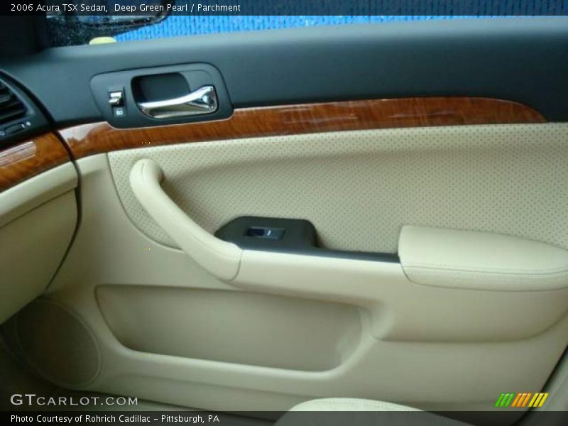 Deep Green Pearl / Parchment 2006 Acura TSX Sedan