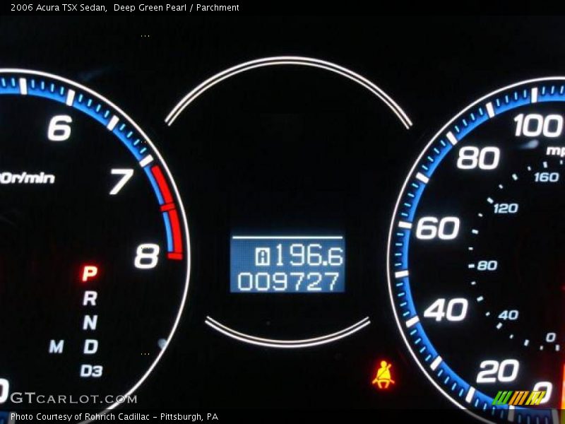 Deep Green Pearl / Parchment 2006 Acura TSX Sedan