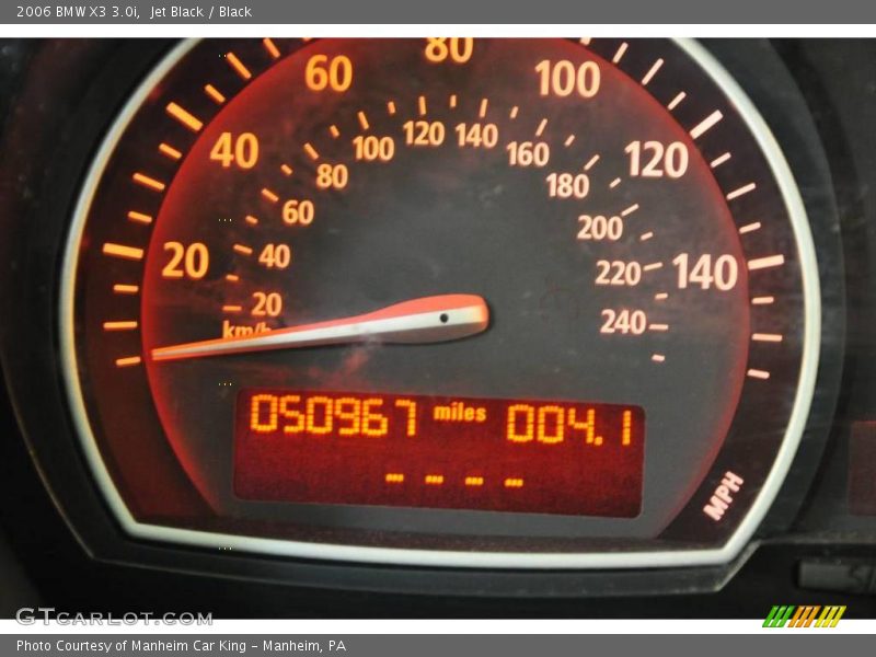 Jet Black / Black 2006 BMW X3 3.0i
