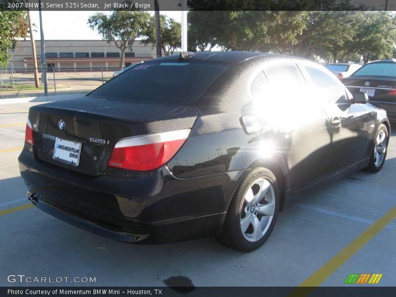 Jet Black / Beige 2007 BMW 5 Series 525i Sedan