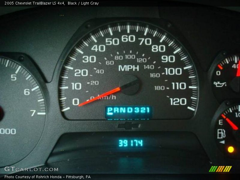 Black / Light Gray 2005 Chevrolet TrailBlazer LS 4x4