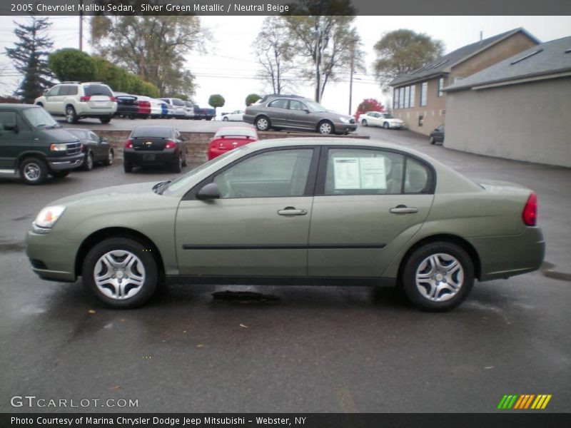 Silver Green Metallic / Neutral Beige 2005 Chevrolet Malibu Sedan