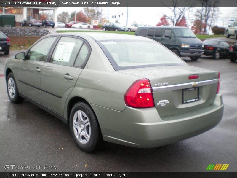 Silver Green Metallic / Neutral Beige 2005 Chevrolet Malibu Sedan