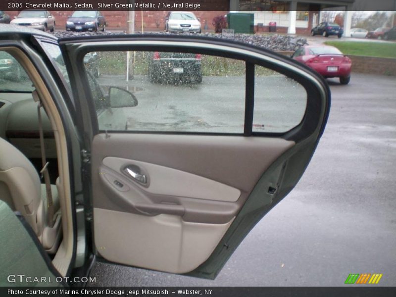 Silver Green Metallic / Neutral Beige 2005 Chevrolet Malibu Sedan