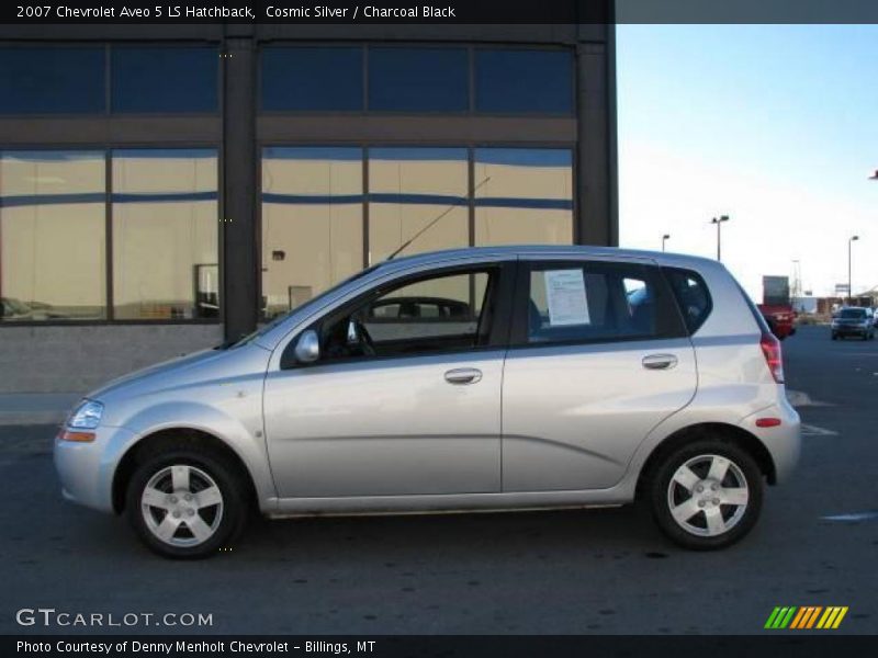 Cosmic Silver / Charcoal Black 2007 Chevrolet Aveo 5 LS Hatchback