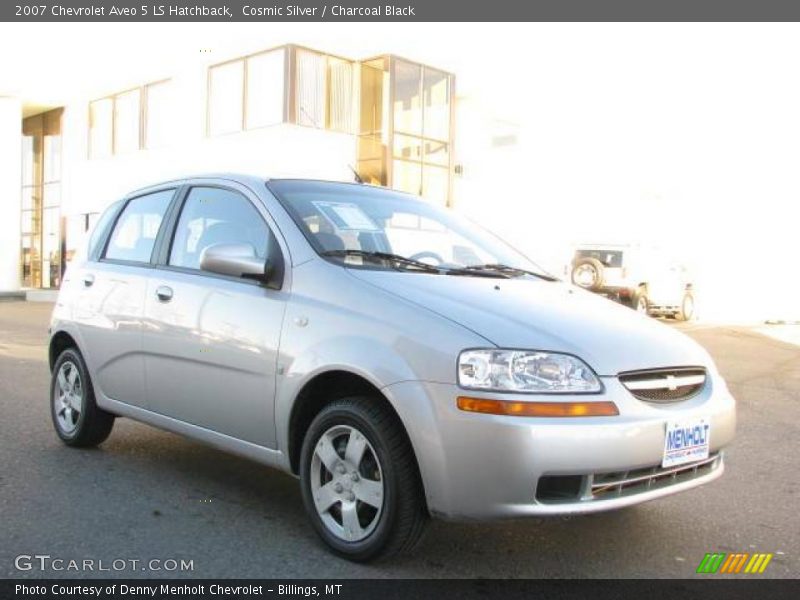 Cosmic Silver / Charcoal Black 2007 Chevrolet Aveo 5 LS Hatchback