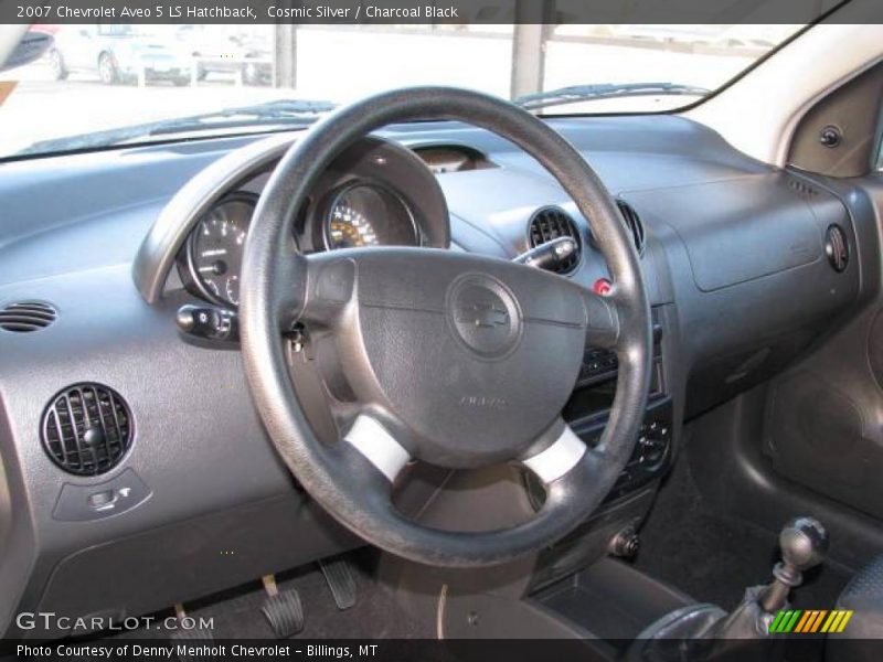 Cosmic Silver / Charcoal Black 2007 Chevrolet Aveo 5 LS Hatchback