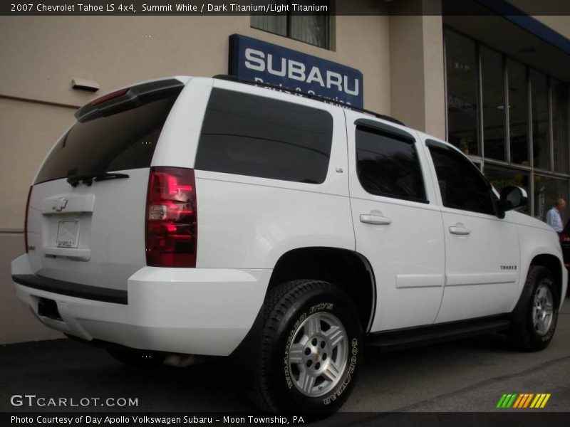 Summit White / Dark Titanium/Light Titanium 2007 Chevrolet Tahoe LS 4x4