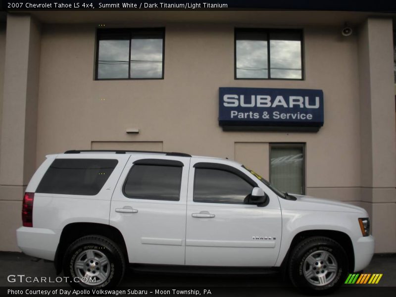 Summit White / Dark Titanium/Light Titanium 2007 Chevrolet Tahoe LS 4x4