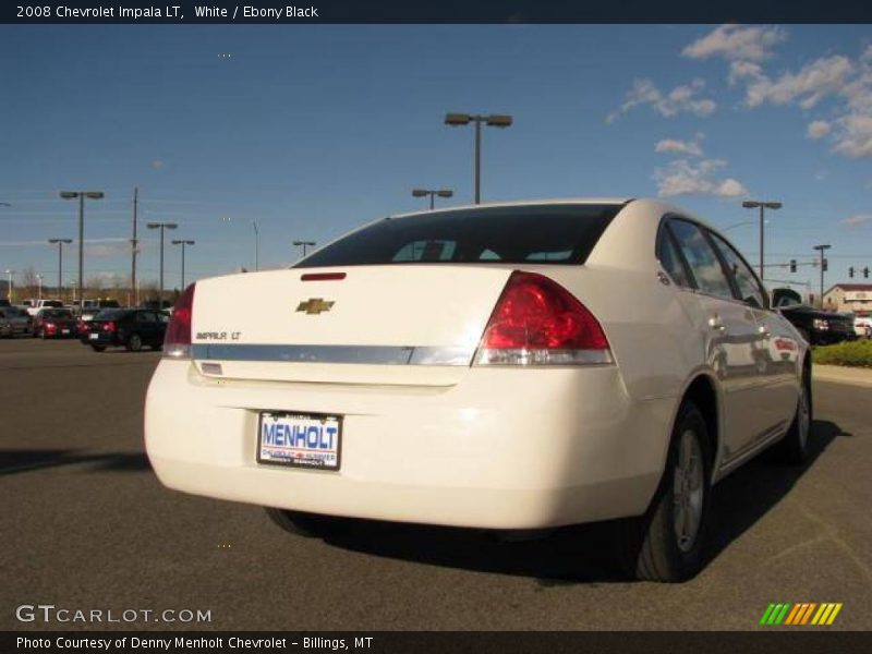 White / Ebony Black 2008 Chevrolet Impala LT