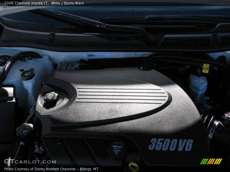 White / Ebony Black 2008 Chevrolet Impala LT