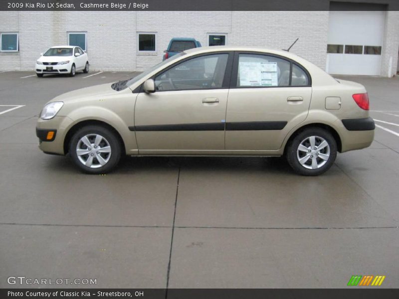 Cashmere Beige / Beige 2009 Kia Rio LX Sedan