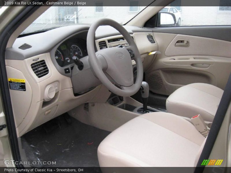 Cashmere Beige / Beige 2009 Kia Rio LX Sedan