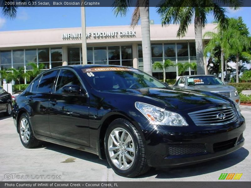 Black Obsidian / Graphite 2008 Infiniti G 35 Sedan