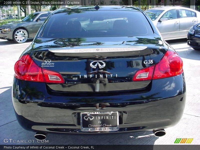 Black Obsidian / Graphite 2008 Infiniti G 35 Sedan