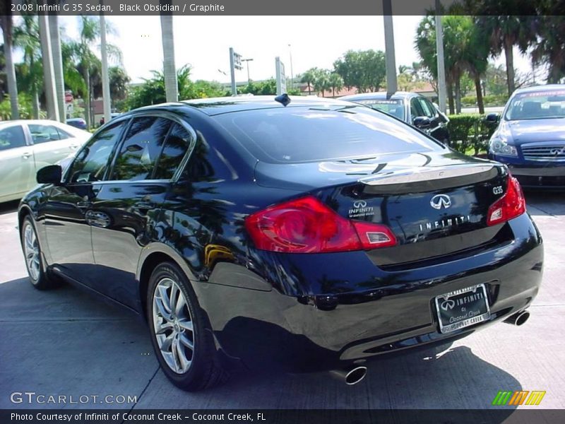 Black Obsidian / Graphite 2008 Infiniti G 35 Sedan