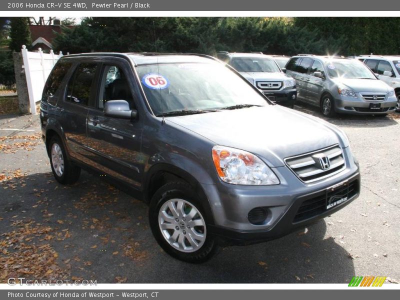 Pewter Pearl / Black 2006 Honda CR-V SE 4WD