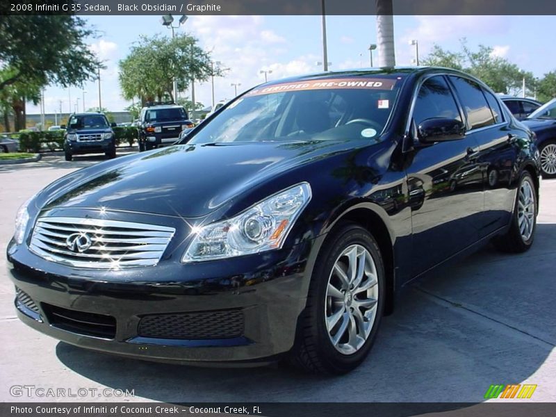 Black Obsidian / Graphite 2008 Infiniti G 35 Sedan
